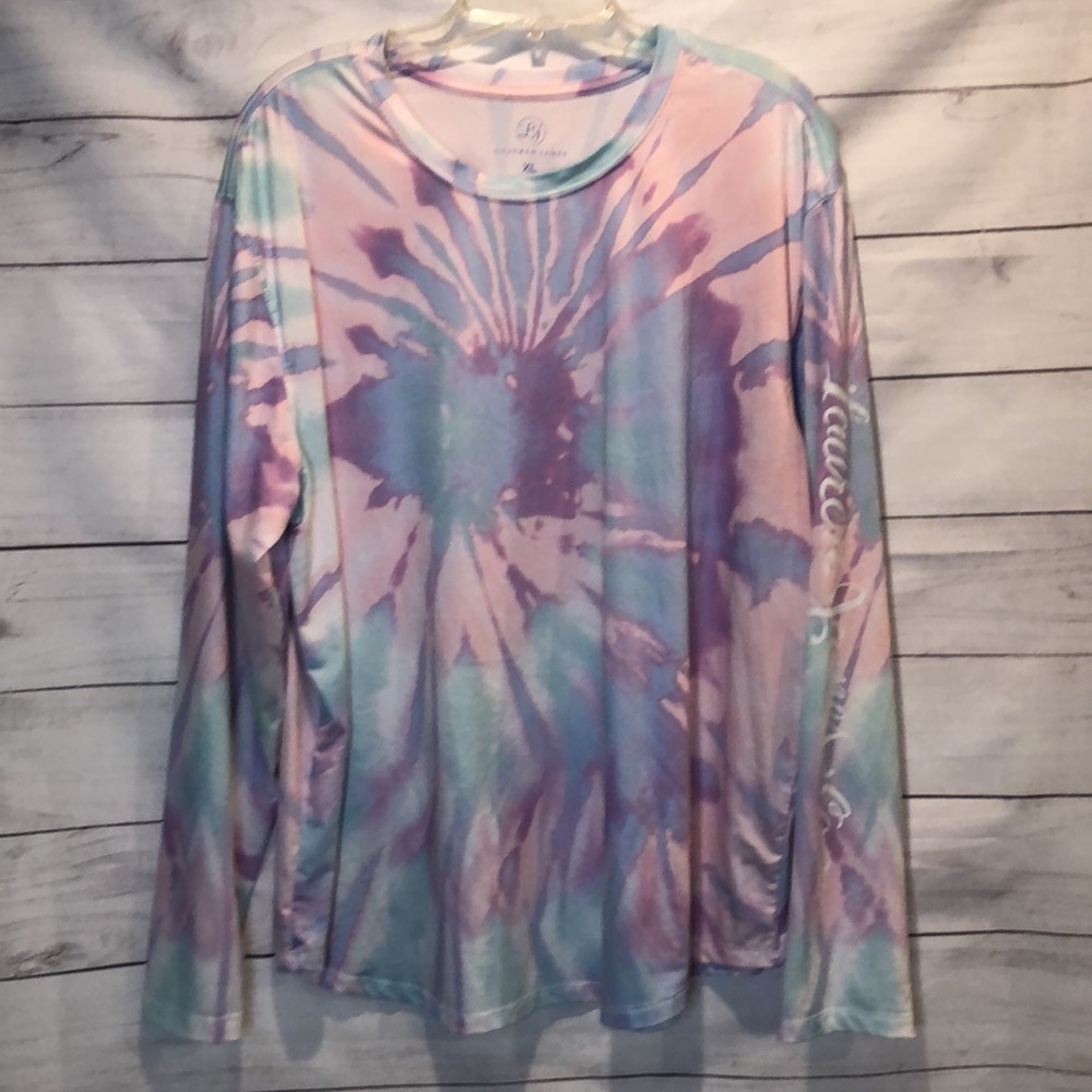 Lauren James Tie dyed pastel long sleeve -Size XL